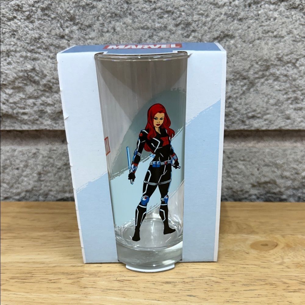 Marvel Black Widow Character Glass